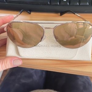Michael kors rose gold women’s aviators